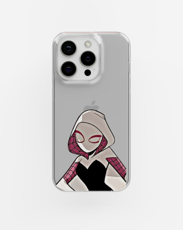 Spider-Girl Deep Thought Clear Silicone Case