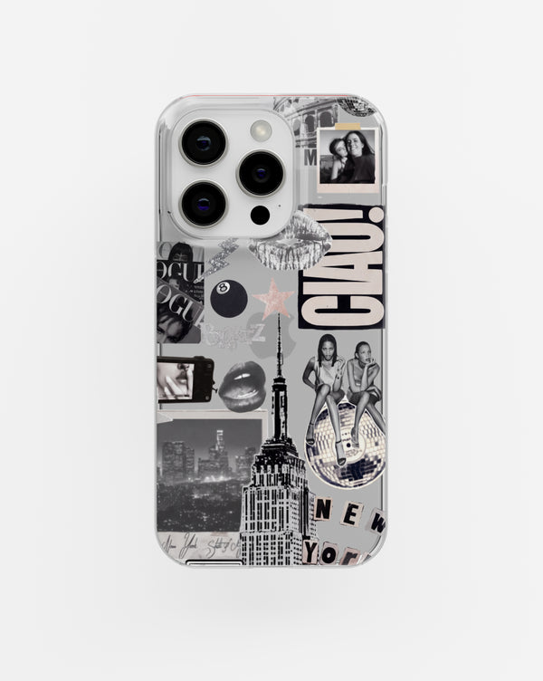 New York Ciao Collage Clear Silicone Phone Case