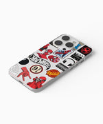 Spider - Man Sticker Clear Silicone Case