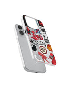 Spider - Man Sticker Clear Silicone Case