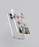 Y2K Sticker Bomb Clear Silicone Case