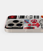 Spider - Man Sticker Clear Silicone Case