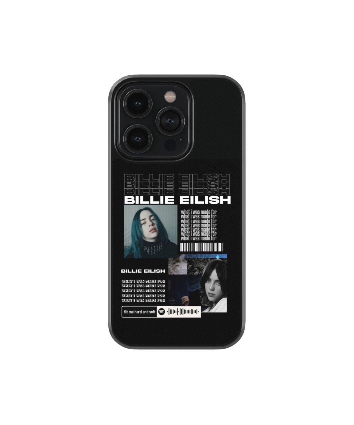 Billie Eilish Spotify Premium Glass Phone Case - Image 1