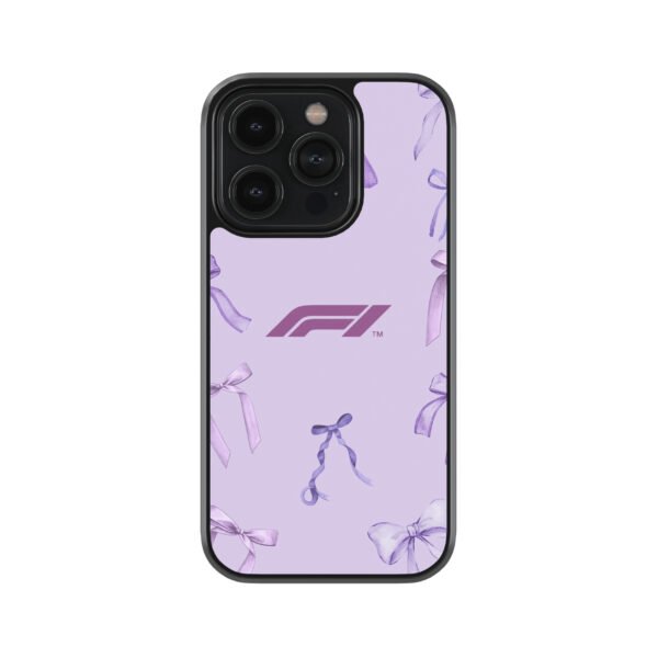 F1 Pookie Purple Ribbon Premium Glass Phone Cases
