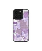 Purple Leave Vintage Premium Glass Phone Case