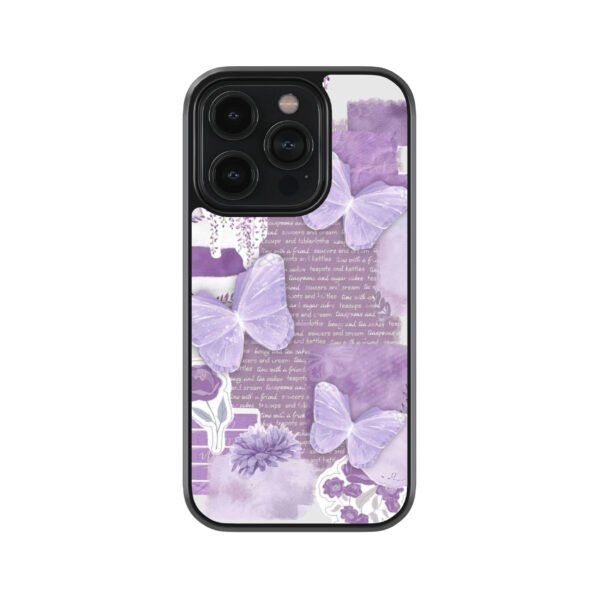 Purple Leave Vintage Premium Glass Phone Case