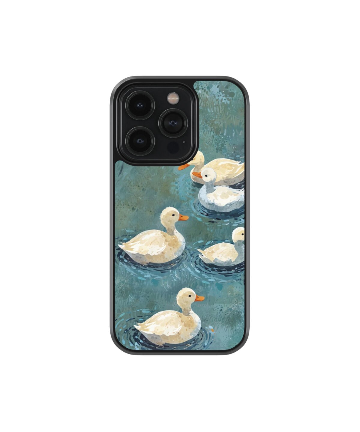 Swans Vintage Premium Glass Phone Case - Image 1