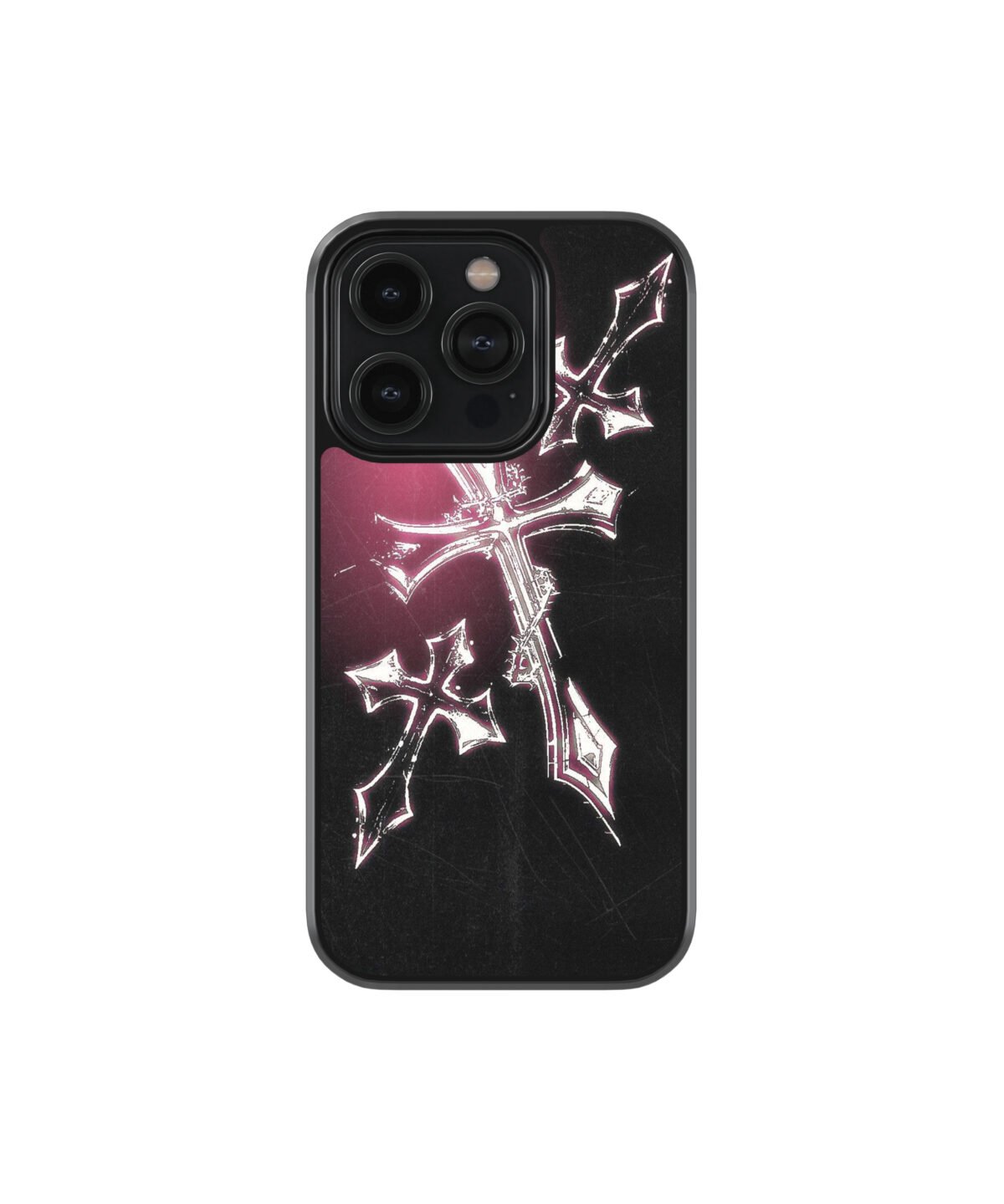 Cross Y2K Premium Glass Phone Case - Image 1
