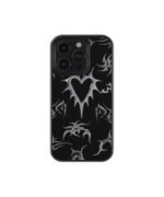 Black Heart Y2K Premium Glass Phone Cases