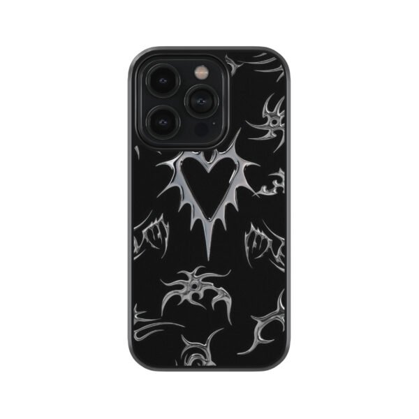 Black Heart Y2K Premium Glass Phone Cases