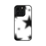Black And White Star Premium Glass Phone Case