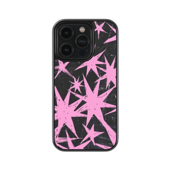 Pink Spark Premium Glass Phone Case