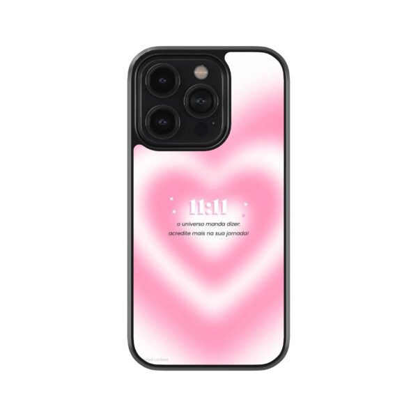 11:11 Heart Spread Premium Glass Phone Cases