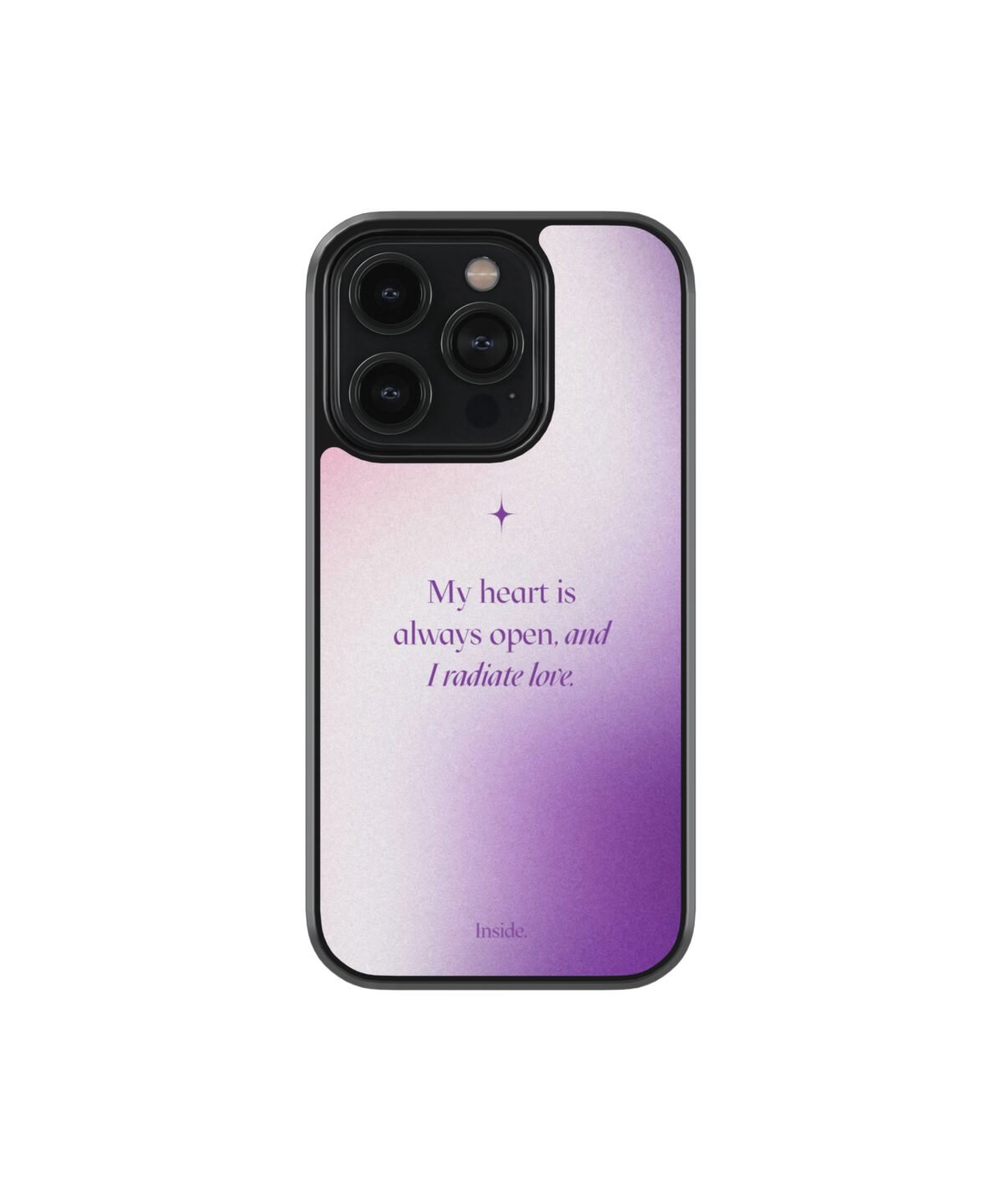 My Heart Is Always Open Premium Glass Phone Case - Image 1