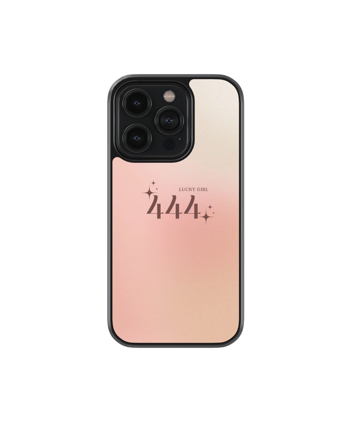 444 Lucky Girl Premium Glass Phone Case - Image 1