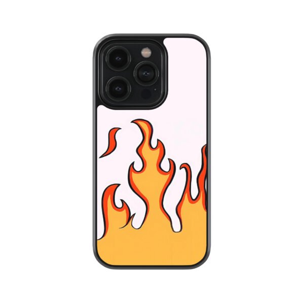 Flame Funky Premium Glass Phone Case