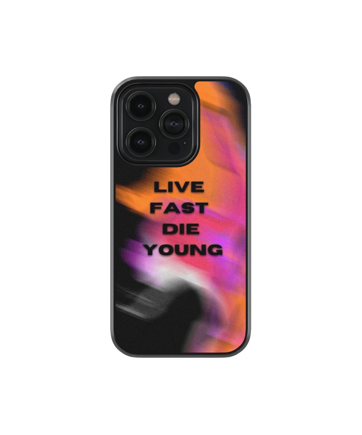 Live Fast Die Young Premium Glass Phone Case - Image 1