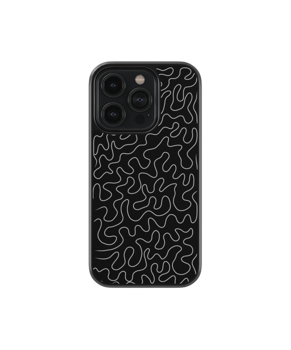 Line Art Abstract Premium Glass Phone Cases - Image 1