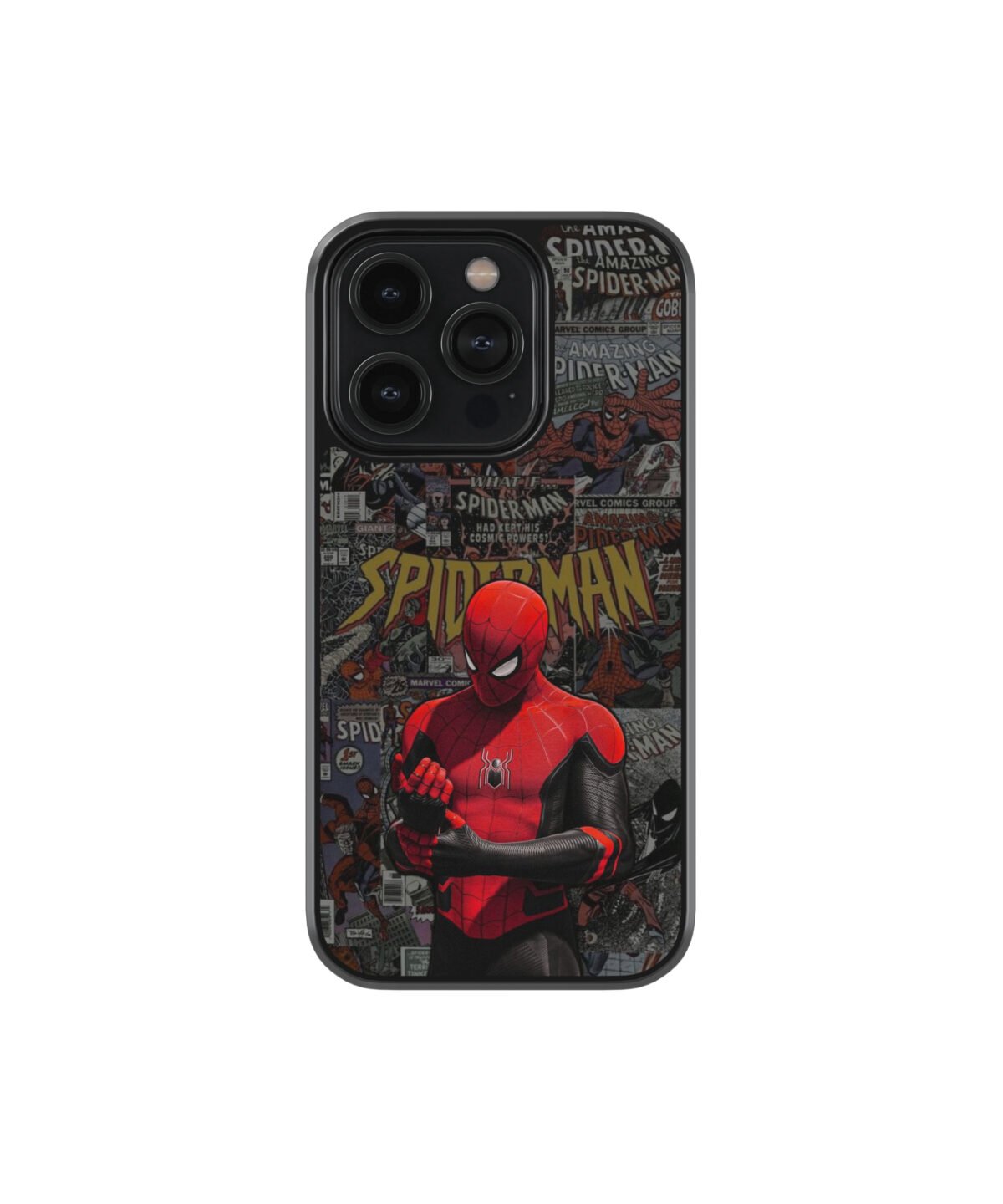 Spider Man Premium Glass Phone Case - Image 1