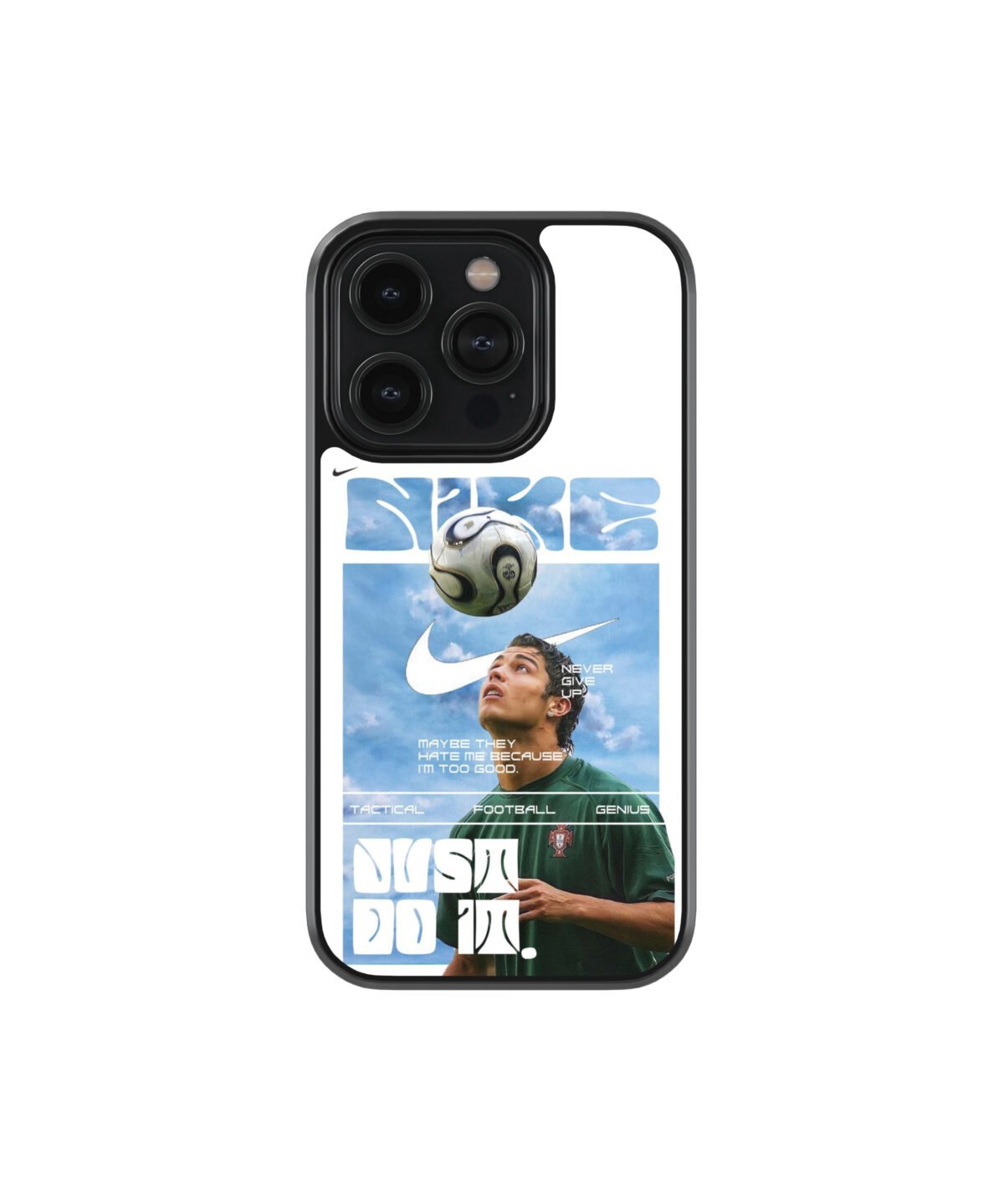 Ronaldo Nike Premium Glass Phone Case - Image 1