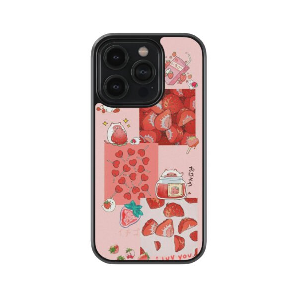 Strawberry Asthetics Premium Glass Phone Cases