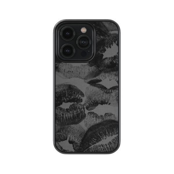 Black Kiss Asthetic Premium Glass Phone Cases