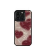 Red Kisses Abstract Premium Glass Phone Cases