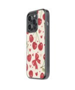 Red Cherry Pintresty Glass Phone Cases - Image 3