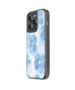 Blue Flower Aesthetic Premium Glass Phone Cases - Image 3