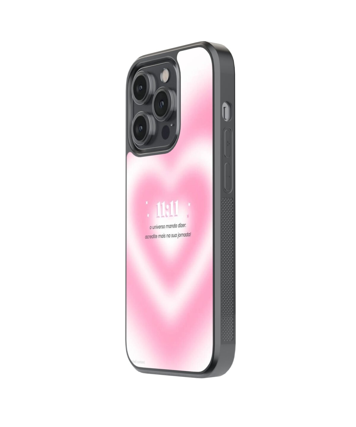 11:11 Heart Spread Premium Glass Phone Cases - Image 4