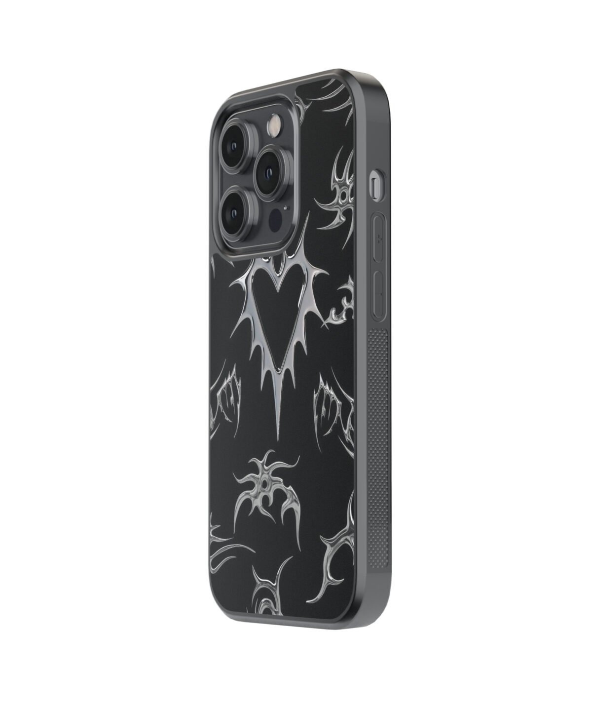 Black Heart Y2K Premium Glass Phone Cases - Image 4