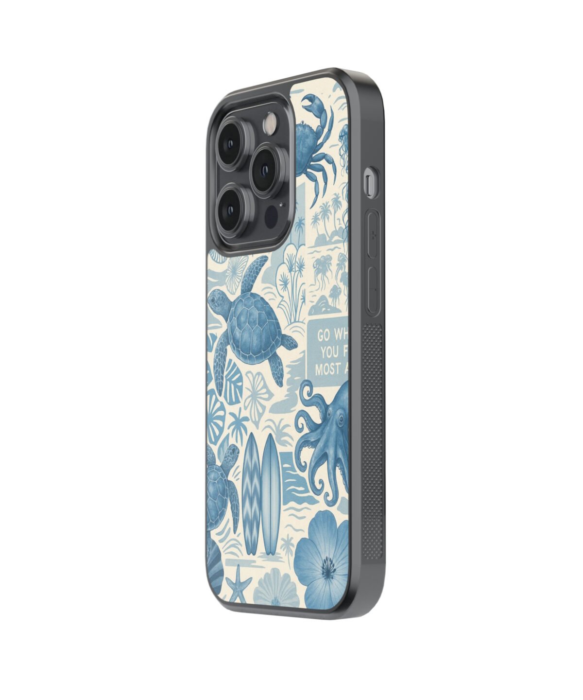 Sea Asthetics Premium Glass Phone Cases - Image 3