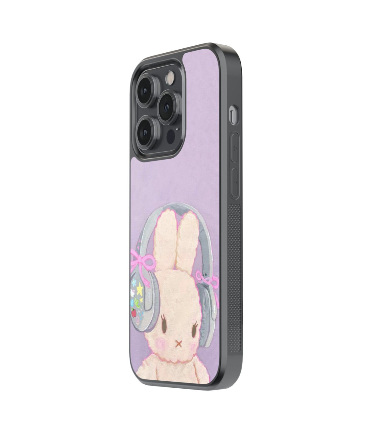 Purple Bunny Premium Glass Phone Cases - Image 4
