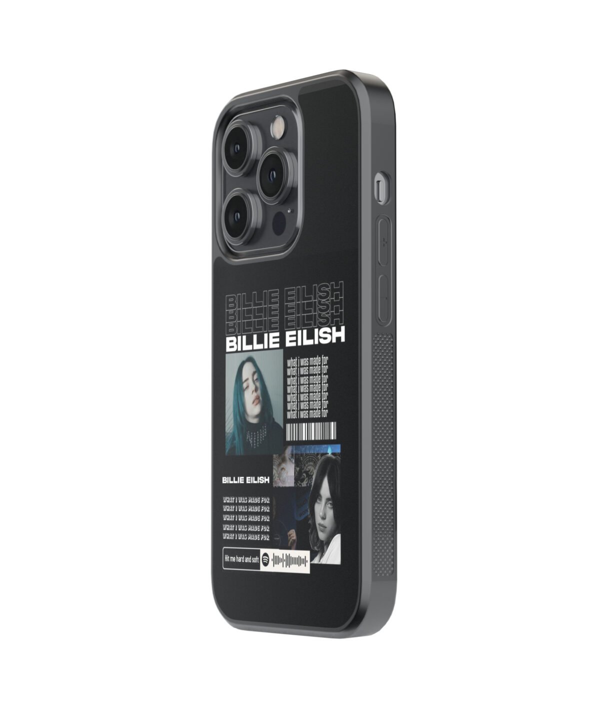 Billie Eilish Spotify Premium Glass Phone Case - Image 4