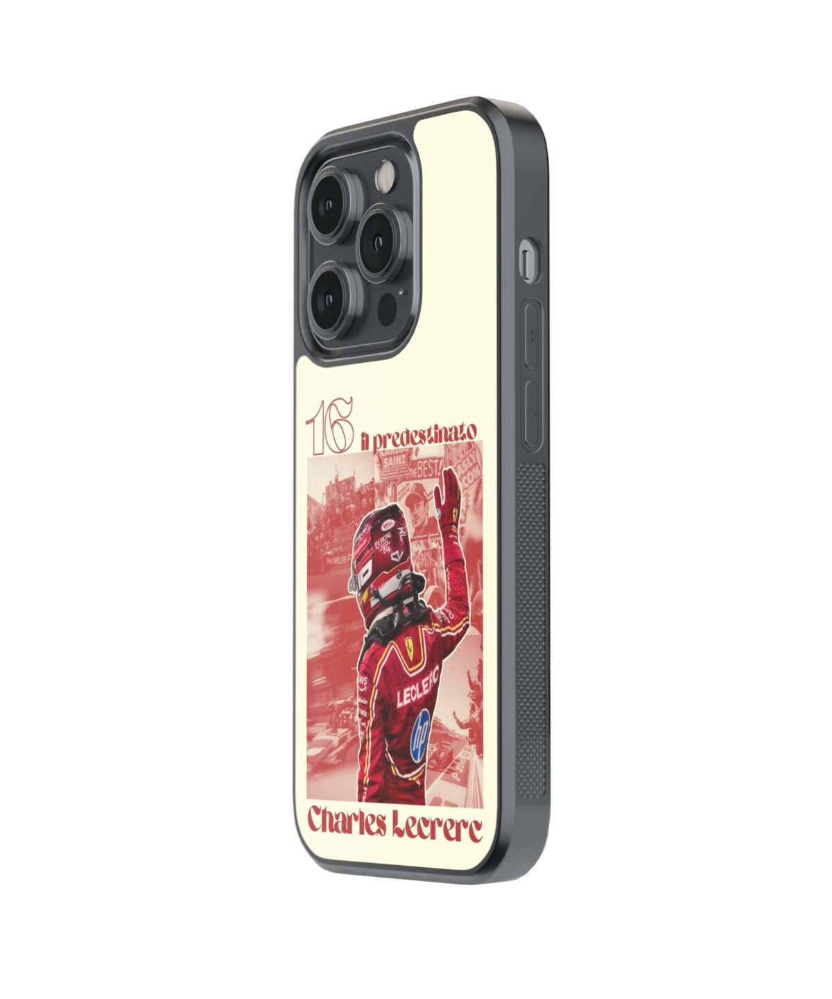 Charles Leclerc 16 Premium Glass Phone Cases - Image 3
