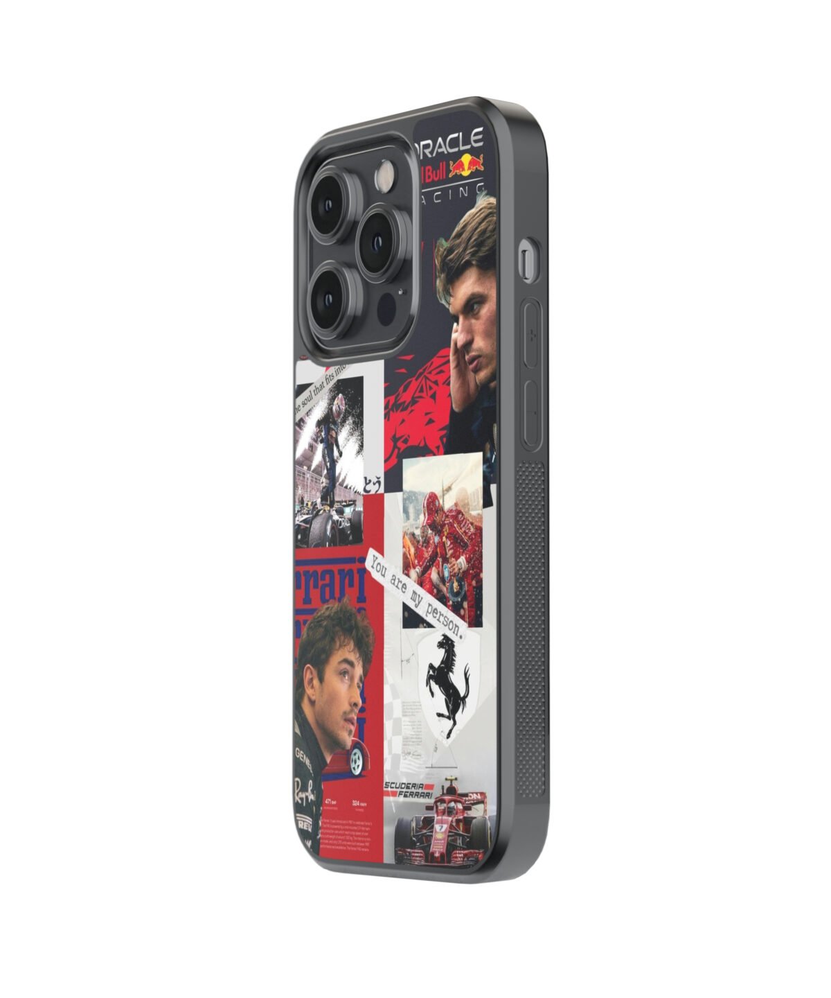 F1 Collages Premium Glass Phone Cases - Image 4
