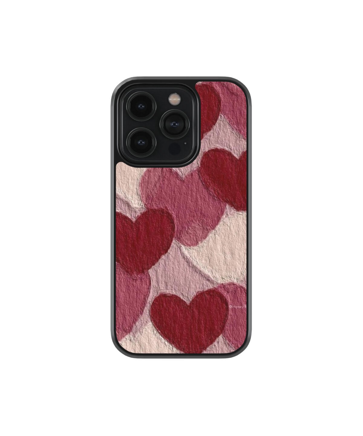 Red Heart Aesthetic Premium Glass Phone Cases - Image 1