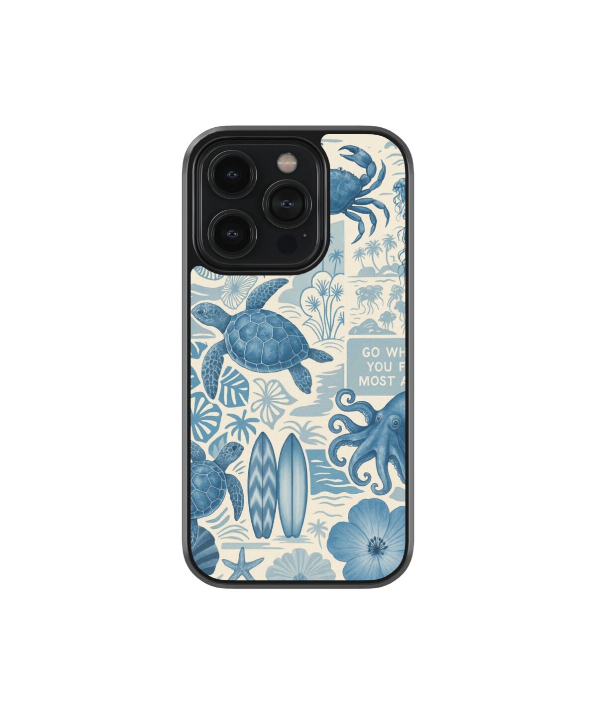 Sea Asthetics Premium Glass Phone Cases - Image 1