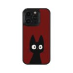 Black And Red Cat Premium Glass Phone Cases