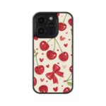 Red Cherry Pintresty Glass Phone Cases