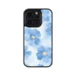 Blue Flower Aesthetic Premium Glass Phone Cases