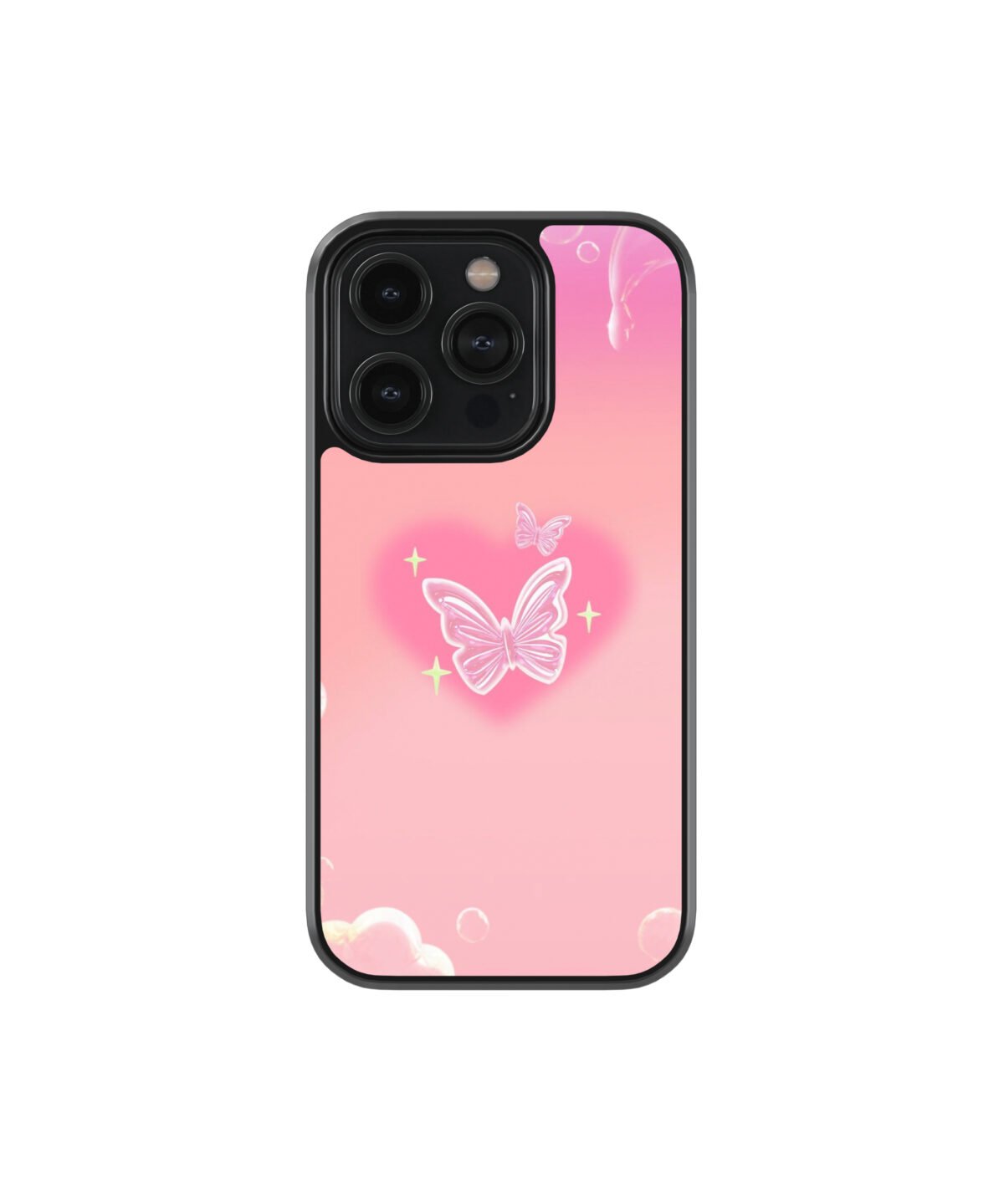 Butterfly Pinteresty Premium Glass Phone Cases - Image 1