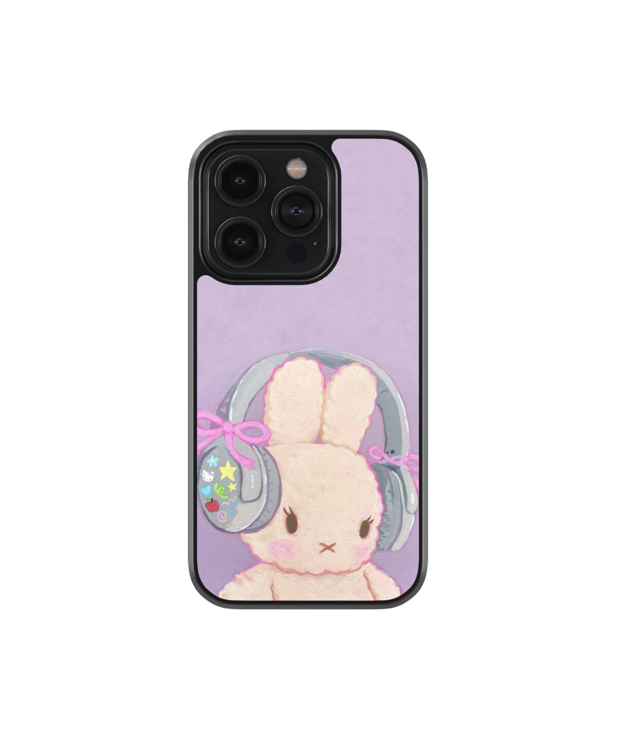 Purple Bunny Premium Glass Phone Cases - Image 1