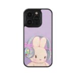 Purple Bunny Premium Glass Phone Cases