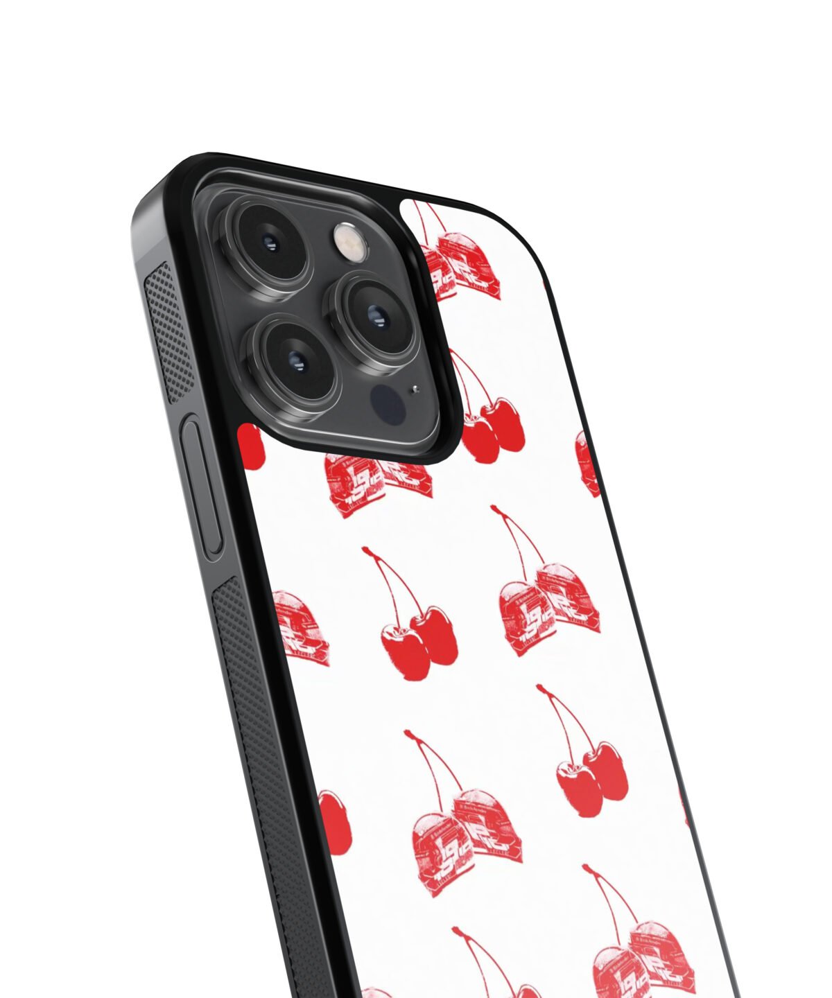 F1 Red Cherry Premium Glass Phone Cases - Image 4