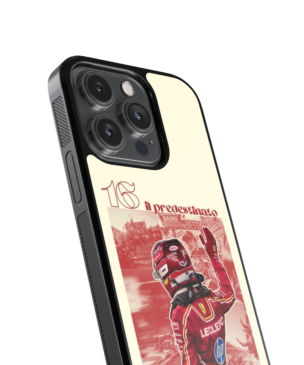 Charles Leclerc 16 Premium Glass Phone Cases - Image 4