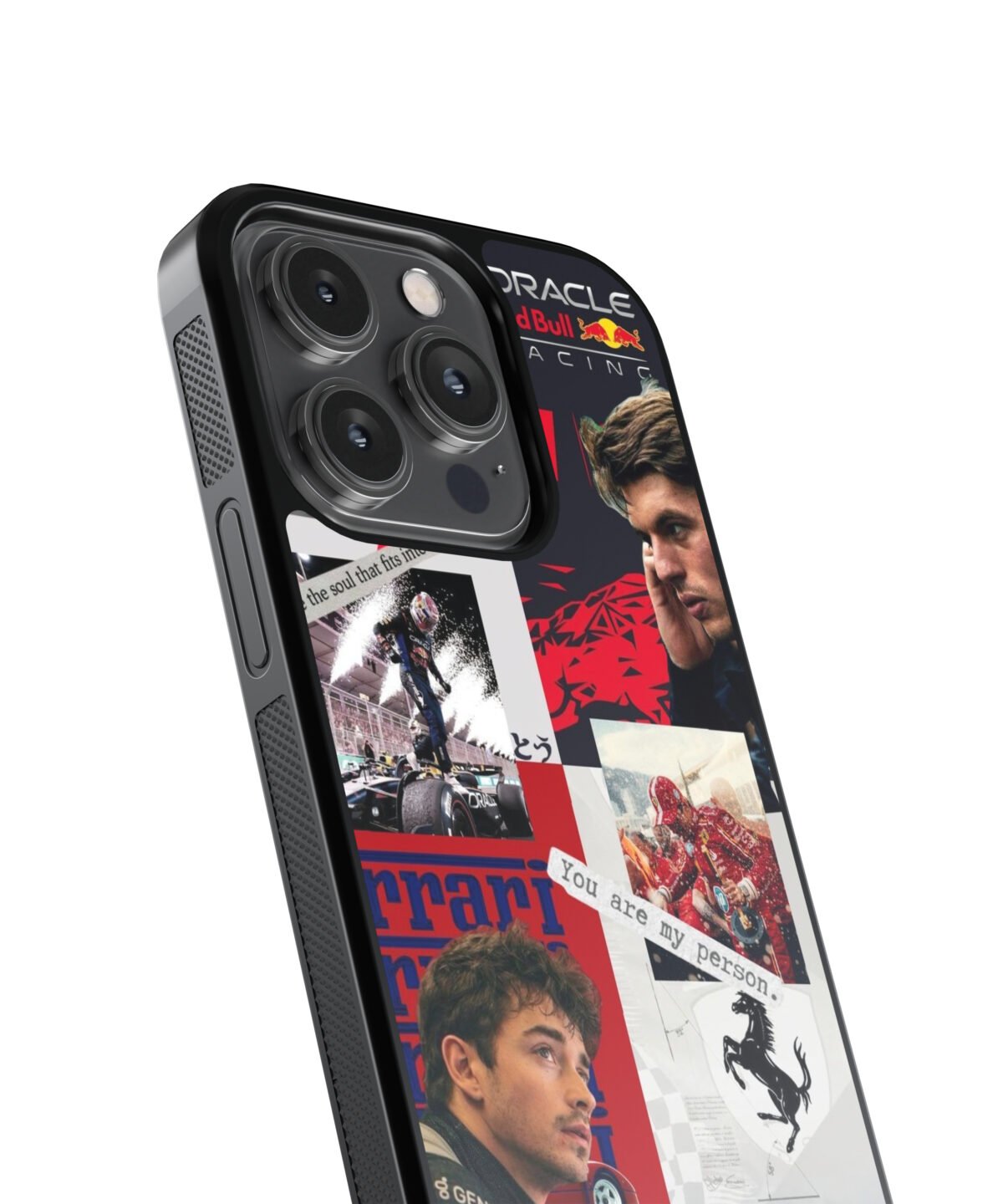 F1 Collages Premium Glass Phone Cases - Image 3