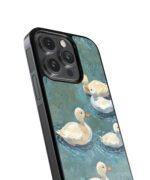 Swans Vintage Premium Glass Phone Case - Image 3
