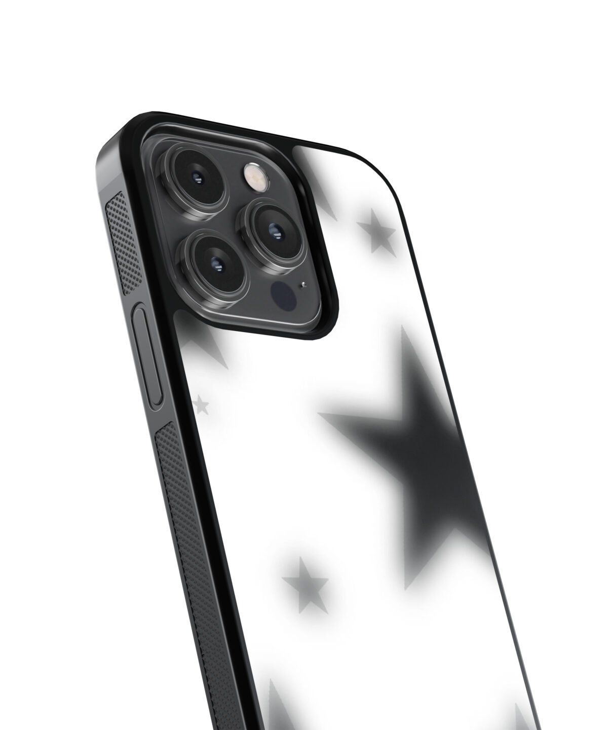 Black And White Star Premium Glass Phone Case - Image 3