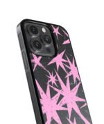 Pink Spark Premium Glass Phone Case - Image 3